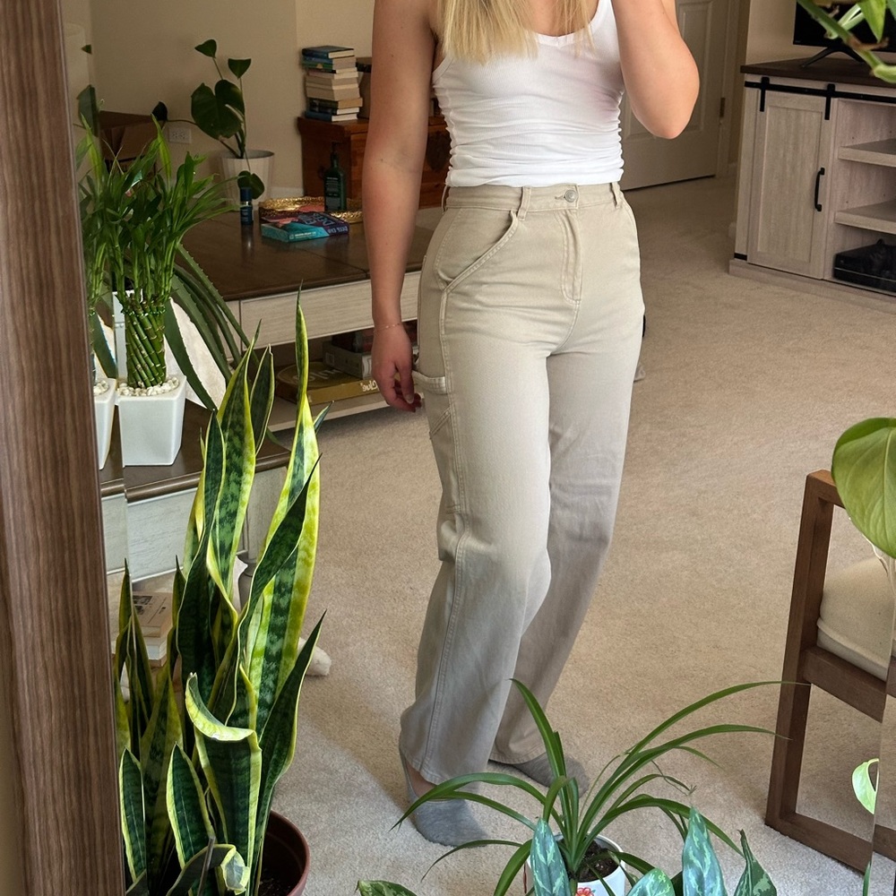 Garage Cream Colored Cargo Pants